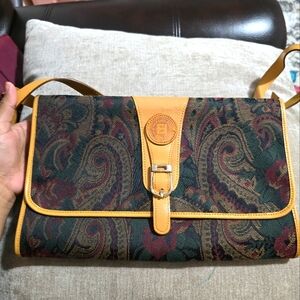 Fendi Multicolor Paisley Shoulder Bag